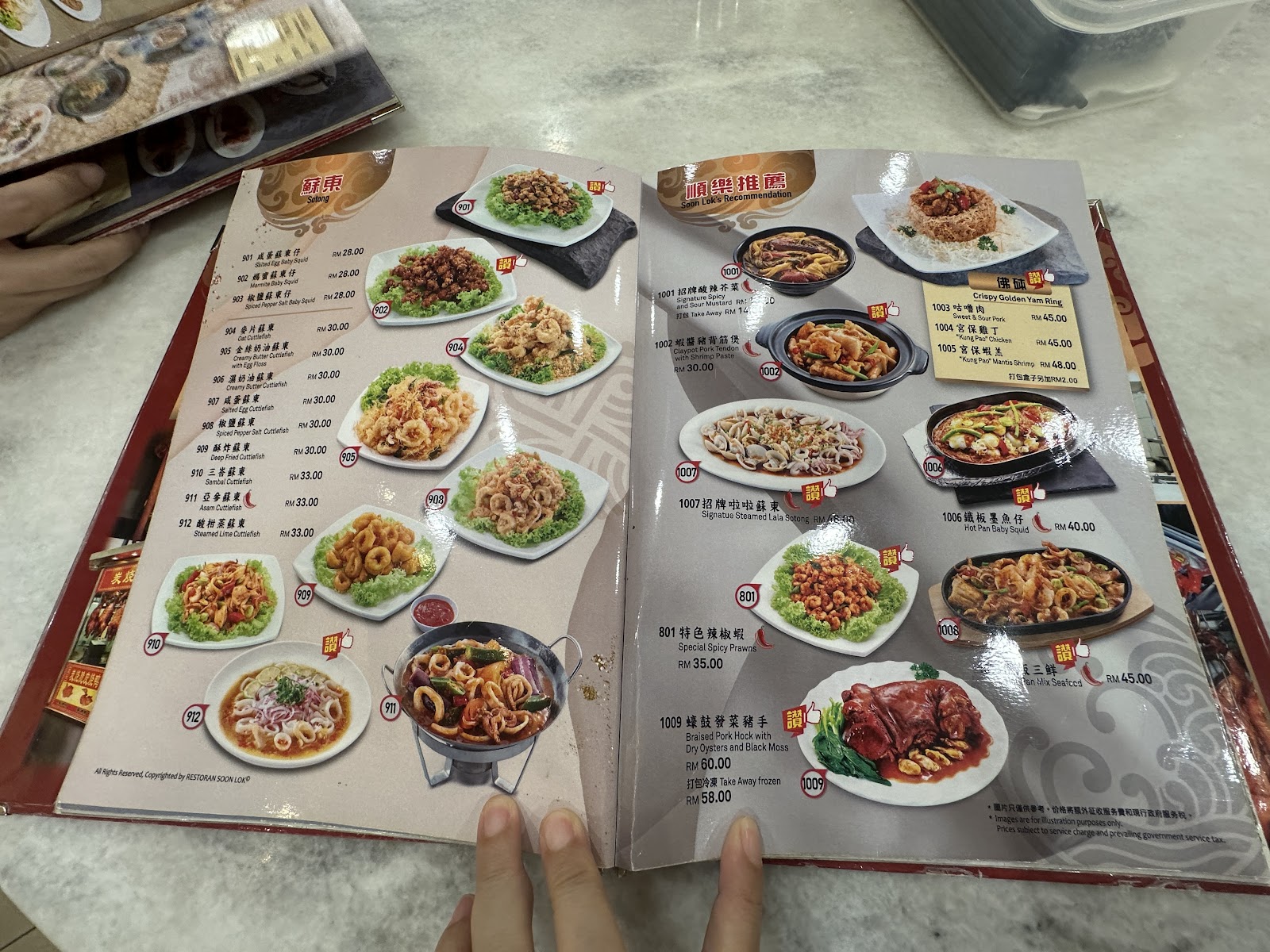 顺乐烧鸭店 菜单